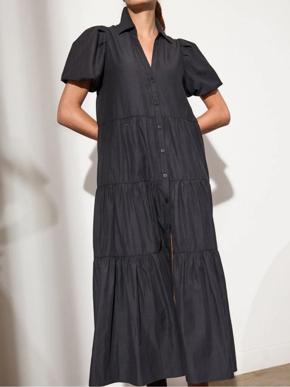Two Brochu Walker Havana Dresses- sz Small/ washed black & indigo (indigo SOLD)